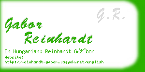gabor reinhardt business card